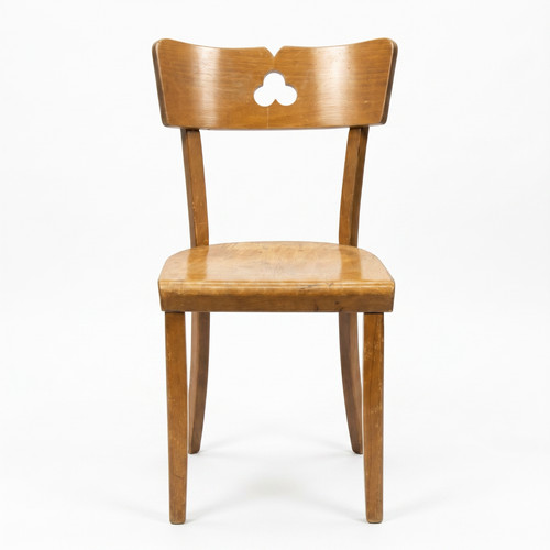 Vintage holzstuhl kleeblatt - vintage,