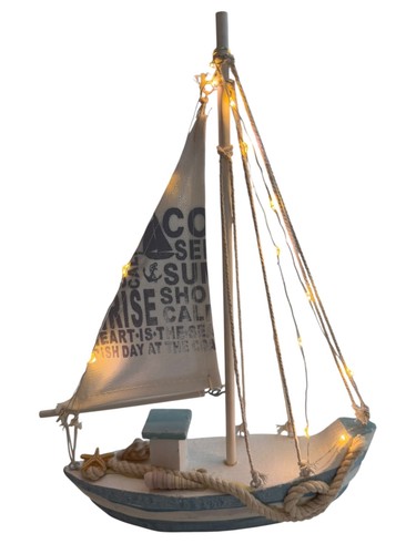 Deko maritim holz segelschiff - holz,