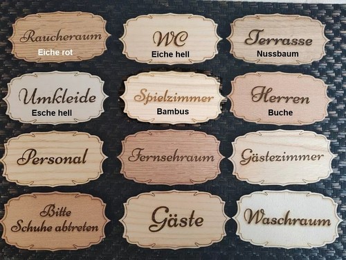 Türschild gäste privat - gäste, wc