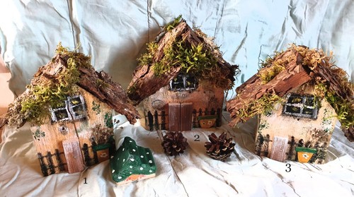 Holzhaus dekohaus frühling - holzhaus,