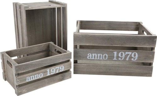 Holzkiste shabby chic - holzkiste,