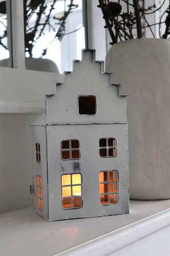 Laterne maison weiß shabby - laterne,