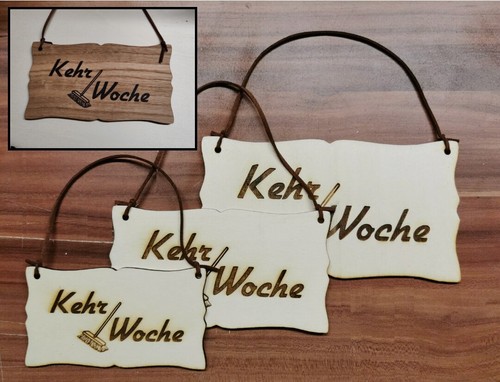 Kehrwoche türschild vintage - türschild,