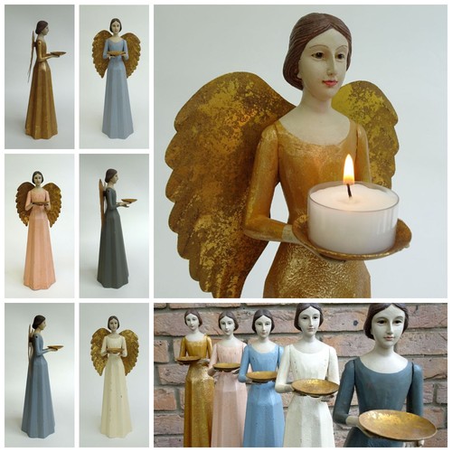 Engel kerzenhalter figur 37cm - engel,