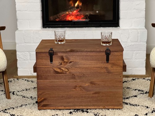 Truhe couchtisch holz massiv - couchtisch,