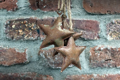 Shabby stern rost 8cm - shabby,
