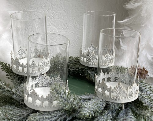 Set shabby kerzenstecker - set,
