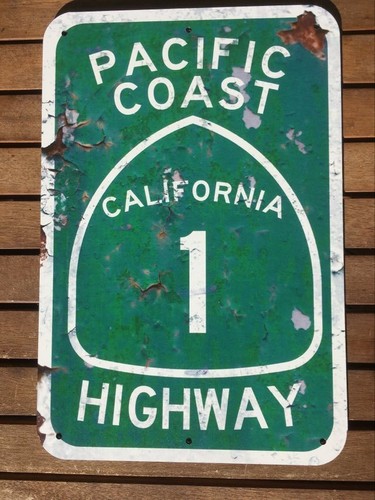 Metallschild pacific coast - ,