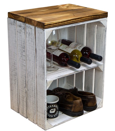 Sitzkiste anna shabby weiss - sitzkiste,