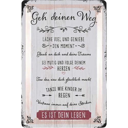 Retro blechschild sprüche - retro,